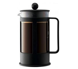 Френч-пресс Kenya, 1 л, черный, стекло/пластик, Bodum, фото 1