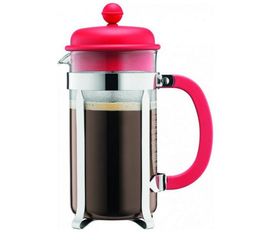 Френч-пресс Caffetteria, 0.35 л, красный, стекло/пластик, Bodum, фото 1