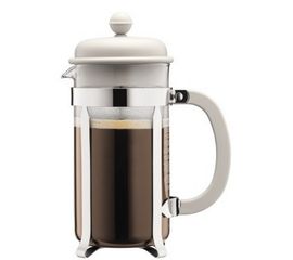 Френч-пресс Caffetteria, 1 л, белый, стекло/пластик, Bodum, фото 1