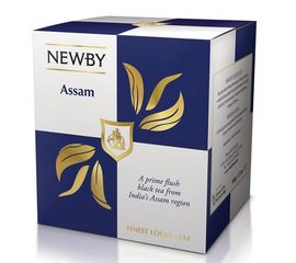 Чай черный Assam, картонная упаковка 100 г, Newby, фото 1