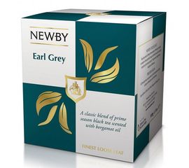 Чай черный Эрл Грей, картонная упаковка 100 г, Newby, фото 1