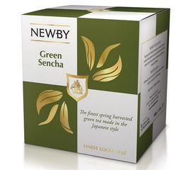 Чай зеленый Зеленая Сенча, картонная упаковка 100 г, Newby, фото 1