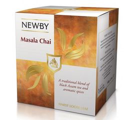 Чай черный Масала чай, картонная упаковка 100 г, Newby, фото 1