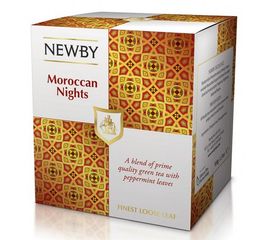 Чай зеленый Мароканские ночи, картонная упаковка 100 г, Newby, фото 1