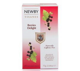 Чай фруктовый Ягодное наслаждение, 25 пакетиков, Newby, фото 1