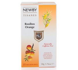Чай Ройбос апельсин, 25 пакетиков, Newby, фото 1