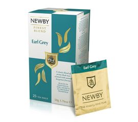 Чай черный с бергамотом Earl Grey, 25 пакетиков, Newby, фото 1