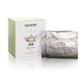 Чай травяной Мята перечная, 15 пирамидок, Newby, фото 1