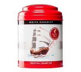 Чай белый White Serenity / Безмятежность, листовой, банка 50 г, Julius Meinl, фото 1