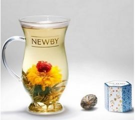 Чашка стеклянная с логотипом, стекло, Newby, фото 1