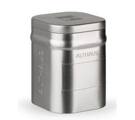 Банка для чая малая, лакированная белая жесть, 250 г, Althaus, фото 1