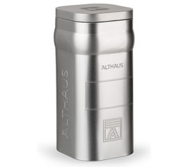 Банка для чая большая, лакированная белая жесть, 400 г, Althaus, фото 1