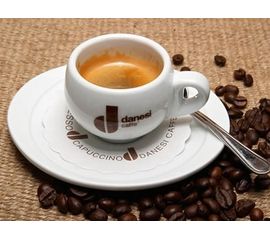 Набор чашек для эспрессо, 90 мл, 6 шт., белые, керамика, Danesi, фото 1