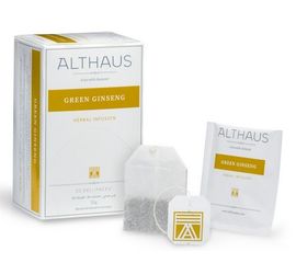 Чай травяной Green Ginseng (Зеленый Женьшень), 20 пак., Althaus, фото 1