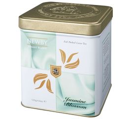 Чай зеленый Цветок Жасмина Классик, ж/б 125 г, Newby, фото 1