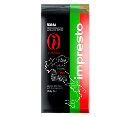 Кофе в зернах Roma, 1 кг, Impresto, фото 1