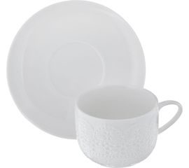 Чайная пара Charlotte, 250 мл, белая, фарфор, Walmer, фото 1