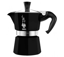 Гейзерная кофеварка MOKA EXPRESS на 3 чашки 180 мл, черная, алюминий, Bialetti, фото 1