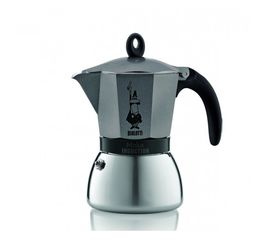 Гейзерная кофеварка MOKA INDUZIONE на 6 чашек 300 мл, антрацит, Bialetti, фото 1