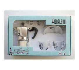 Подарочный набор: CAROSELLO 3 чашки + 2 белые кофейные пары + 2 ложки, Bialetti, фото 1