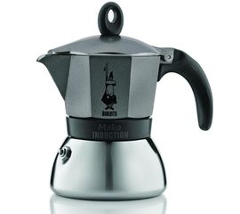 Гейзерная кофеварка MOKA INDUZIONE на 3 чашки 150 мл, антрацит, Bialetti, фото 1