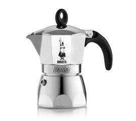 Гейзерная кофеварка DAMA на 3 чашки 150 мл, стальная, алюминий, Bialetti, фото 1