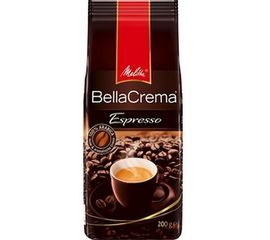 Кофе в зернах жареный BellaCrema Café Espresso, 200 г, Melitta, фото 1