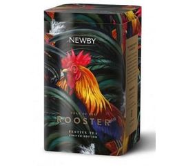 Подарочный элитный черный чай с миндалём ОГНЕННЫЙ ПЕТУХ, 125 г, Newby, фото 1