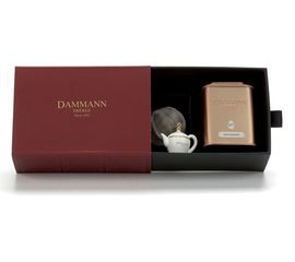 Набор Тюильри «TUILERIES» в подарочной упаковке: 1 банка чая 30г + ситечко, Dammann, фото 1