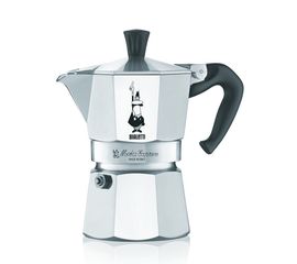 Гейзерная кофеварка MOKA EXPRESS на 1 чашку 50 мл, черная/серебро, алюминий, Bialetti, фото 1