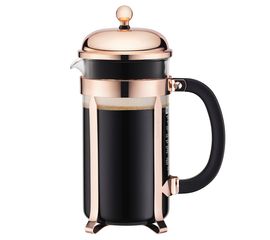 Кофейник с прессом Chambord, 1 л, медь, Bodum, фото 1