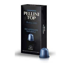 Кофе в капсулах DECAFFEINATO, NESPRESSO, 100% Арабика, 10 шт., Pellini, фото 1