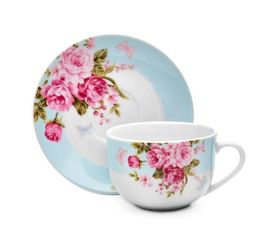 Чайная пара Mirabella Blue, 220 мл, фарфор, Walmer, фото 1