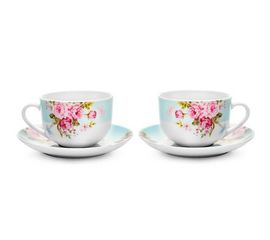 Набор из 2-х чайных пар Mirabella Blue, 220 мл, фарфор, Walmer, фото 1