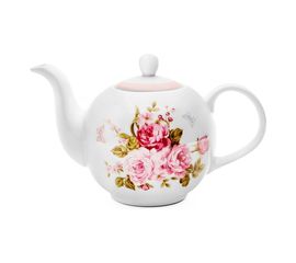 Чайник заварочный Mirabella Pink, 1000 мл, фарфор, Walmer, фото 1