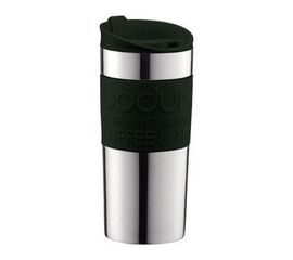 Кружка дорожная Travel, 350 мл, темно-зеленая, нержавеющая сталь, Bodum, фото 1