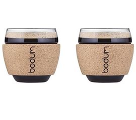 Набор стаканов PAVINA, 2 шт., 100 мл, пробковые, Bodum, фото 1