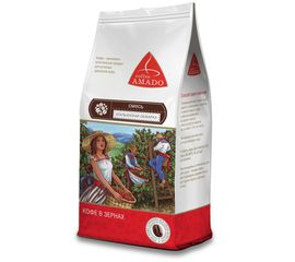 Кофе в зернах Итальянская обжарка, 500 г, Amado, фото 1