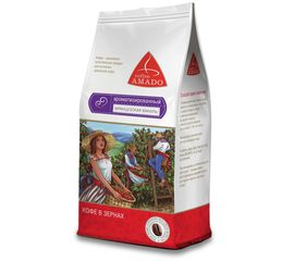 Кофе в зернах ароматизированный Французская ваниль, 500 г, Amado, фото 1