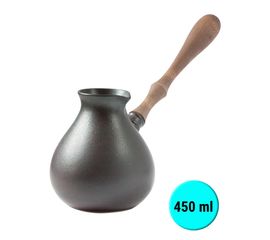 Турка "Амфора" фарфоровая жаропрочная, 450 мл, ручная работа, фото 1