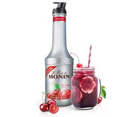 Концентрат на фруктовой основе ”Вишня”, 1 л, d9 см, h32 см, пластик, Monin, фото 1