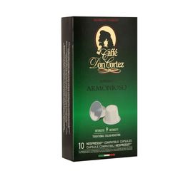 Кофе в капсулах ARMONIOSO для кофемашин Nespresso, 10 шт., Don Cortez, фото 1