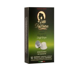 Кофе в капсулах BRASILE для кофемашин Nespresso, 10 шт., Don Cortez, фото 1