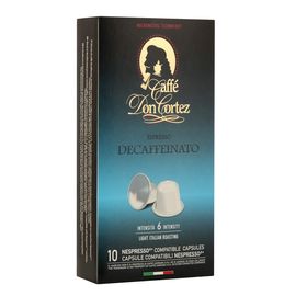 Кофе в капсулах DON CORTEZ (N) DECAFFEINATO, 10 шт., Carraro, фото 1