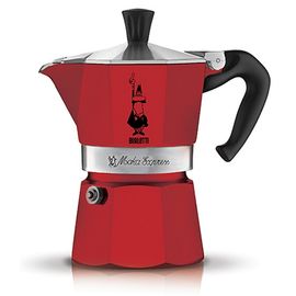 Гейзерная кофеварка Moka Express Rossa, 4942, на 3 чашки, коробка, Bialetti, фото 1