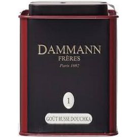 Чай черный ароматизированный №1 Русский вкус Душка, жестяная банка 100 г, Dammann, фото 1