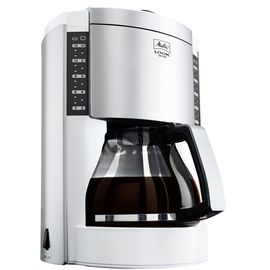 Кофеварка капельная Look III de luxe, серебристо-белая, Melitta, фото 1