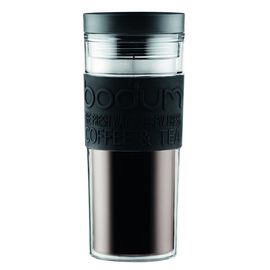 Кружка дорожная Travel, 450 мл, черная, пластик, Bodum, фото 1