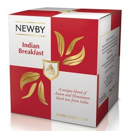 Чай черный Индийский завтрак, картонная упаковка 100 г, Newby, фото 1