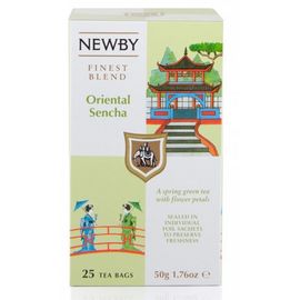 Чай зеленый Восточная сенча, 25 пакетиков, Newby, фото 1